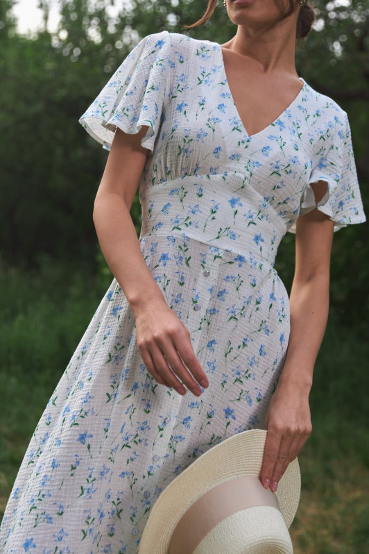 Модель №935 блакитна квітка 935 image 1807