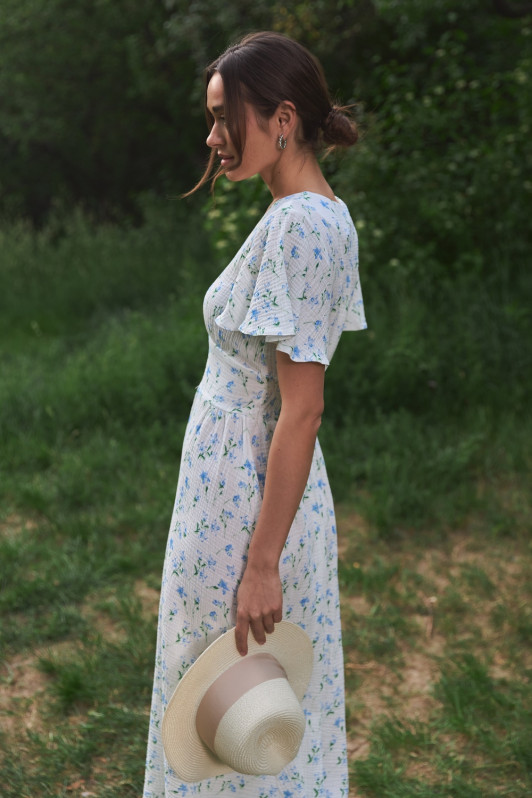 Модель №935 блакитна квітка 935 image 1807